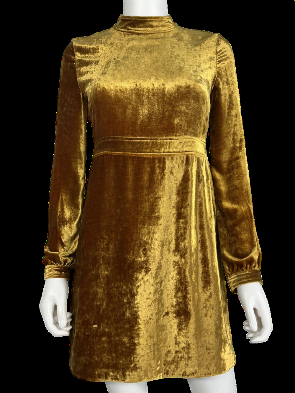 A.L.C. Velvet Gold Gemma Dress Size 2